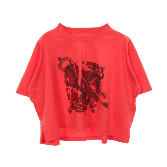 Hermes Short Sleeve T-Shirt Cartouche Leclere Cropped Cotton