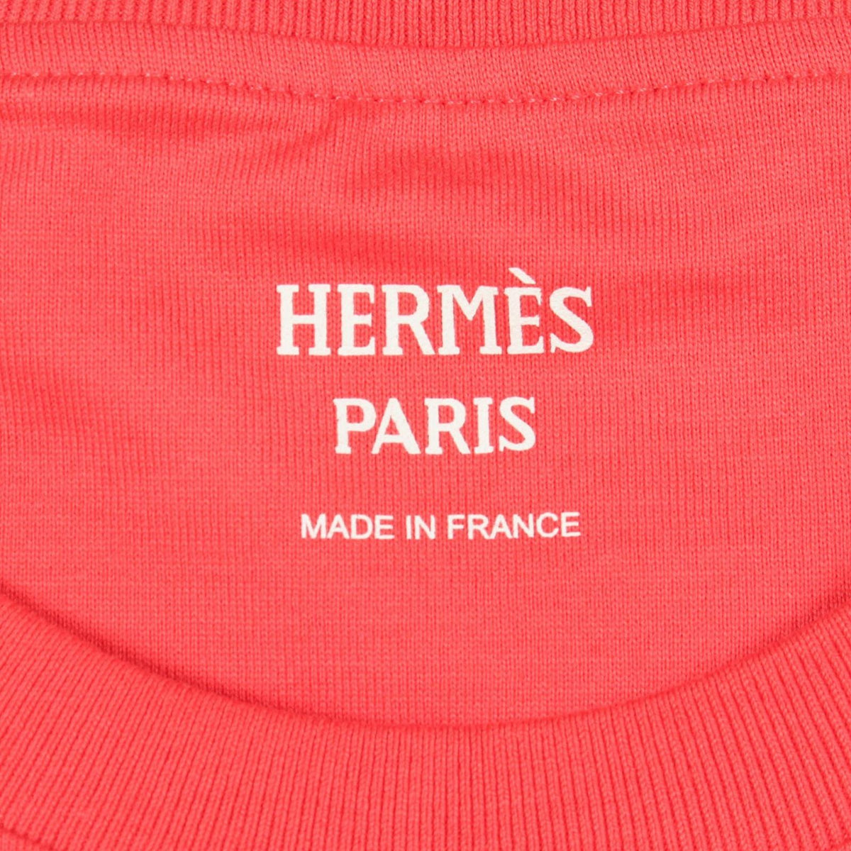 Hermes Short Sleeve T-Shirt Cartouche Leclere Cropped Cotton — view 3