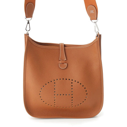Hermes Evelyne 3 Trois 29 PM Taurillon Clemence Amazon Shoulder Bag Gold