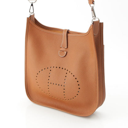 Hermes Evelyne 3 Trois 29 PM Taurillon Clemence Amazon Shoulder Bag Gold — view 2