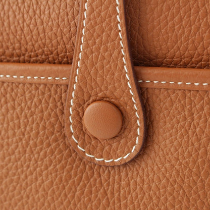 Hermes Evelyne 3 Trois 29 PM Taurillon Clemence Amazon Shoulder Bag Gold — view 8