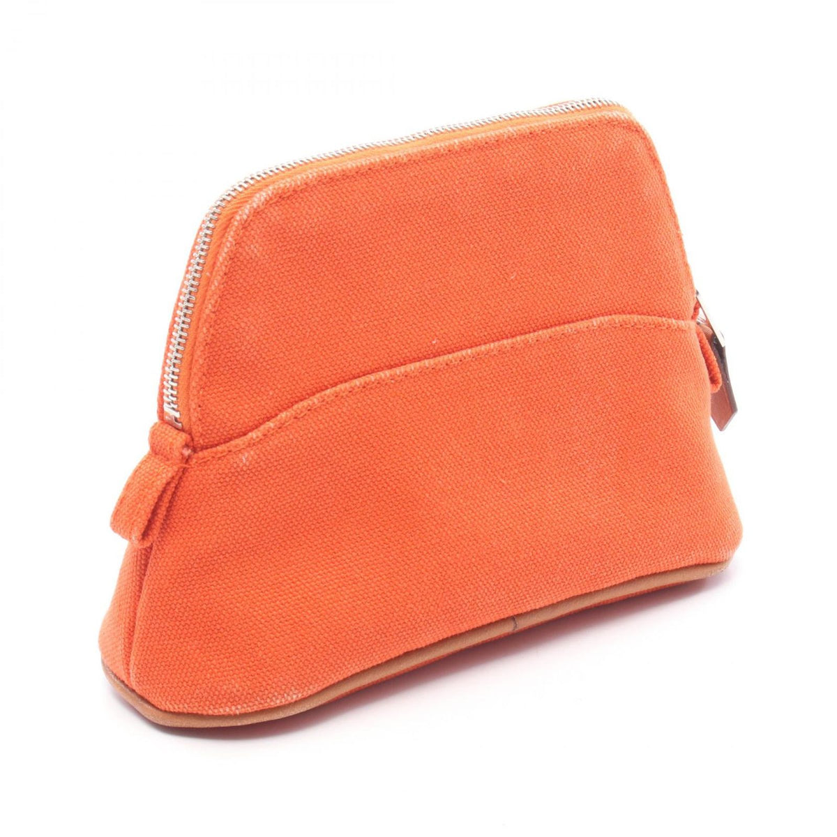 Hermes Pouch Bolide 15 Mini Orange 02 Canvas Leather — view 2