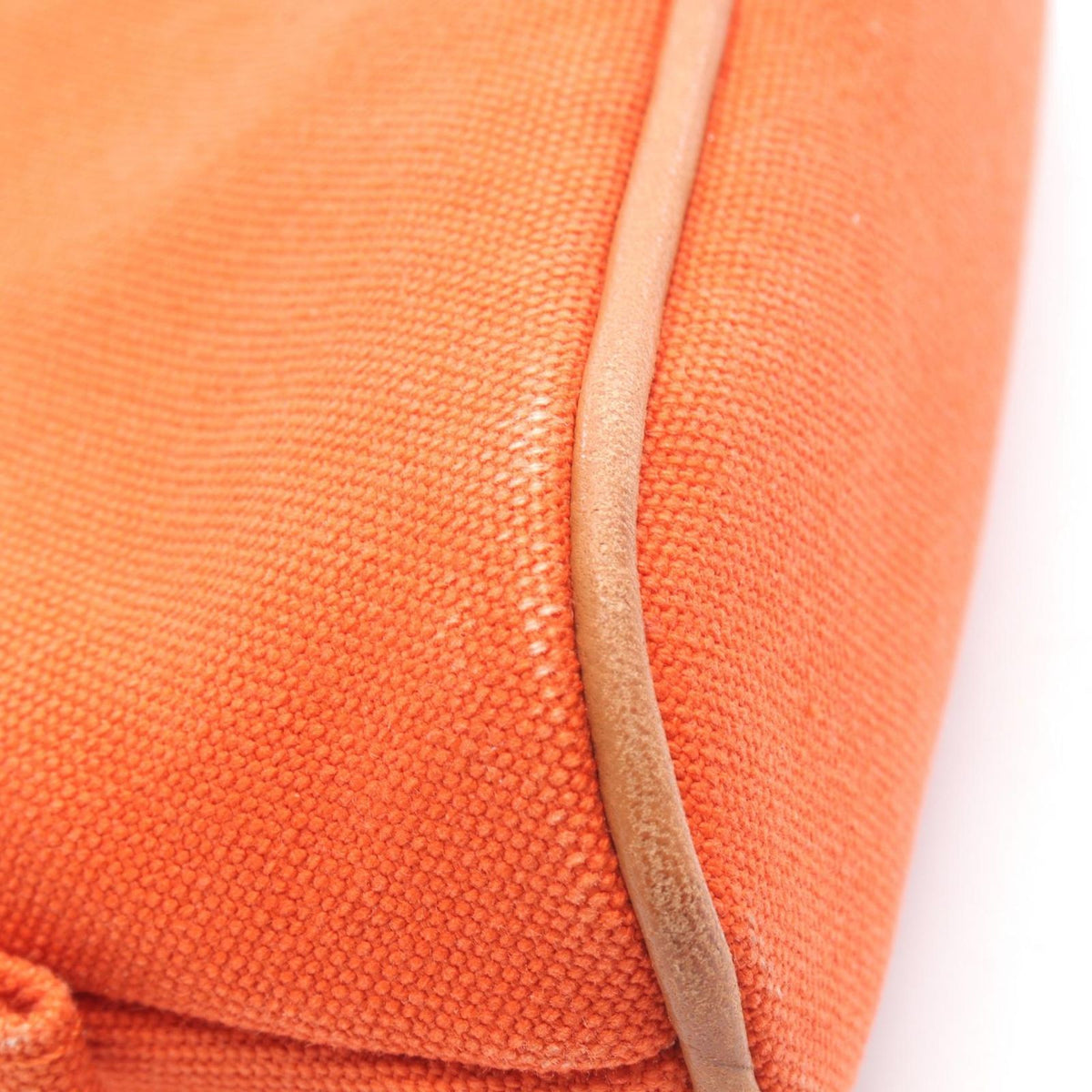 Hermes Pouch Bolide 15 Mini Orange 02 Canvas Leather — view 8