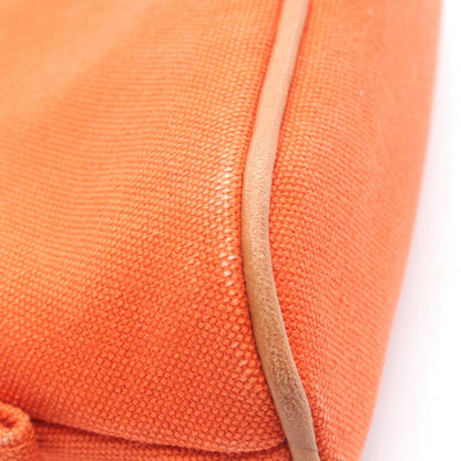 Hermes Pouch Bolide 15 Mini Orange 02 Canvas Leather — view 8