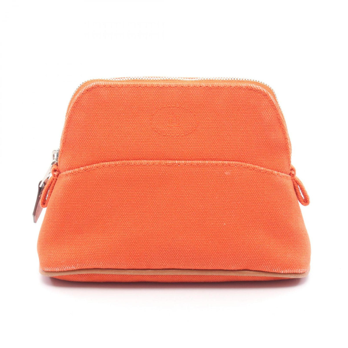 Hermes Pouch Bolide 15 Mini Orange 02 Canvas Leather