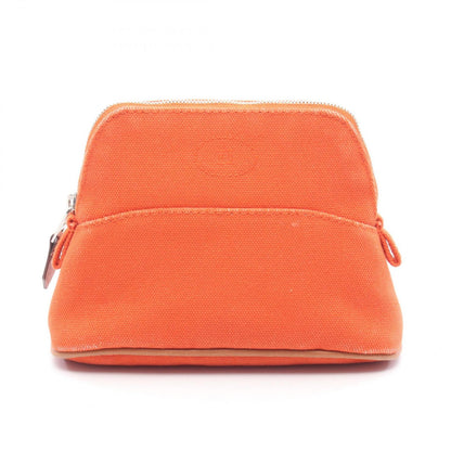 Hermes Pouch Bolide 15 Mini Orange 02 Canvas Leather
