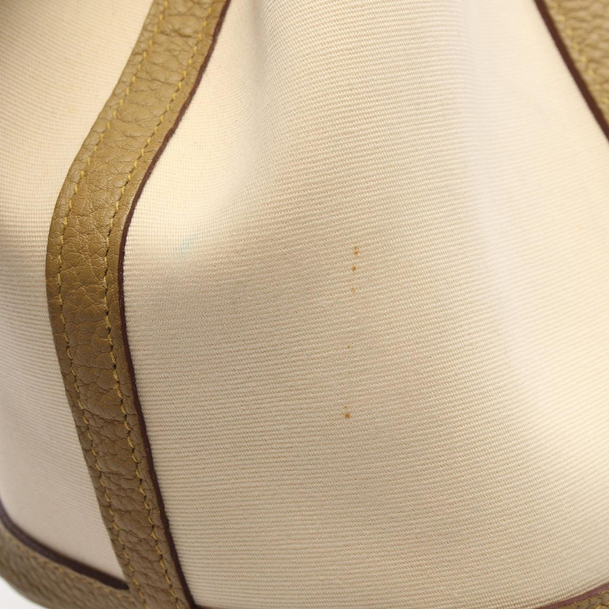 Hermes Tote Bag Garden Party TPM Vanille Cardamom Canvas Leather — view 7