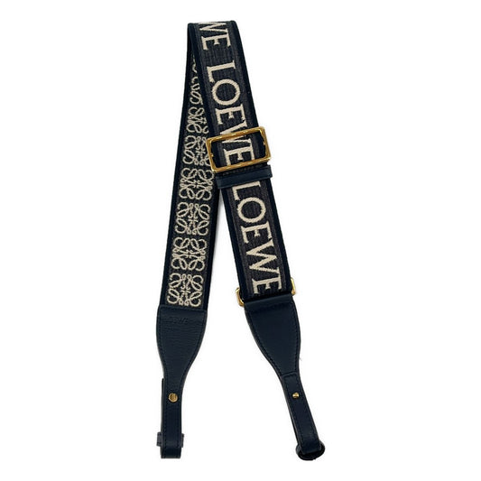 Loewe Anagram Logo Shoulder Strap Gray Beige