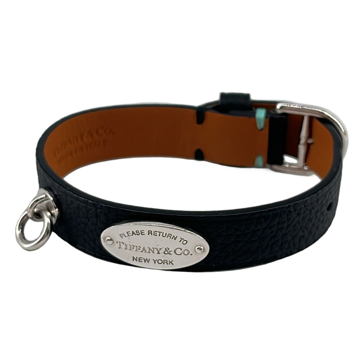 Tiffany & Co Return to Tiffany Leather Bracelet Black