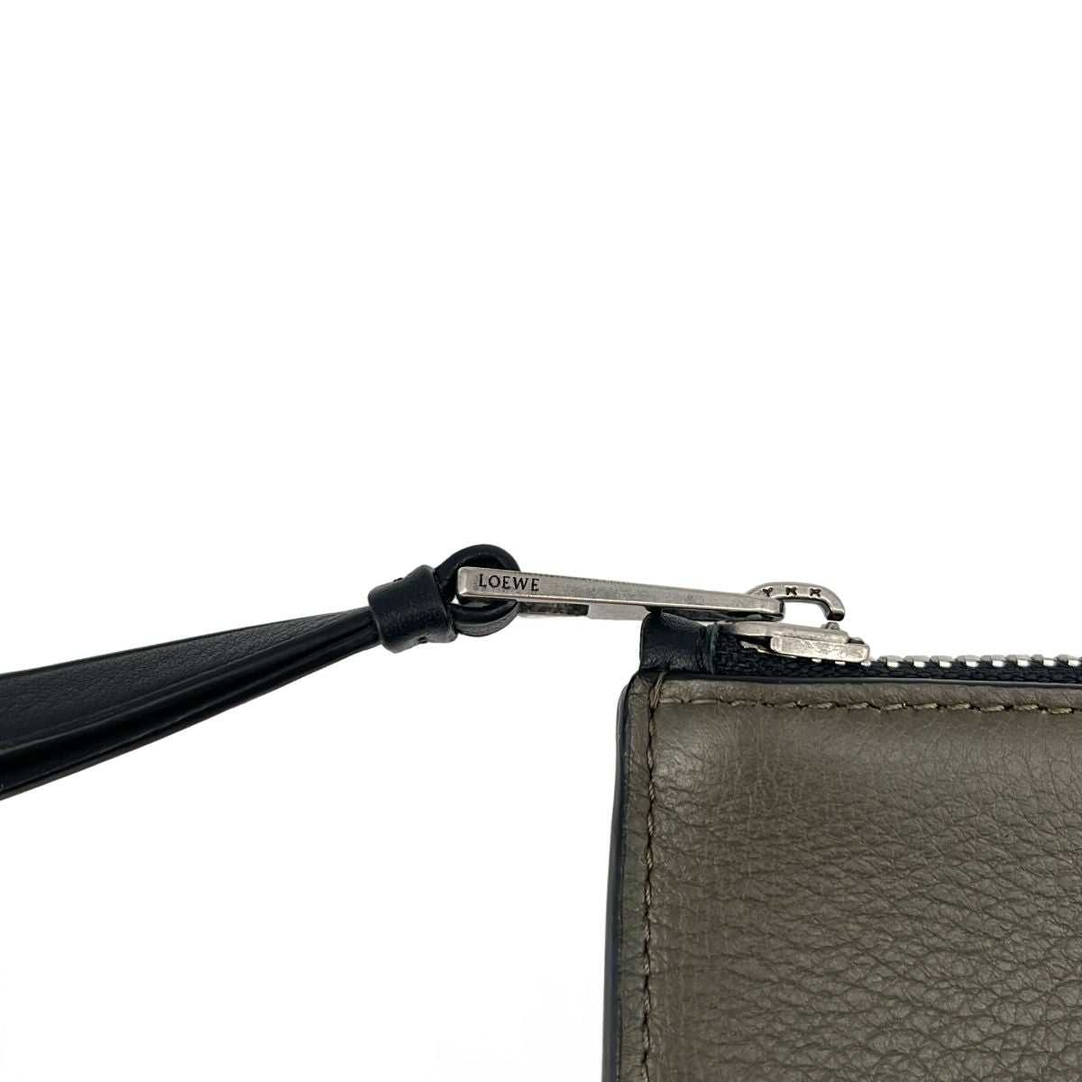 Loewe Rectangle Pouch William de Morgan Clutch Khaki Black — view 6