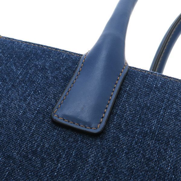 Versace la Medusa Small Tote Bag Denim — view 7