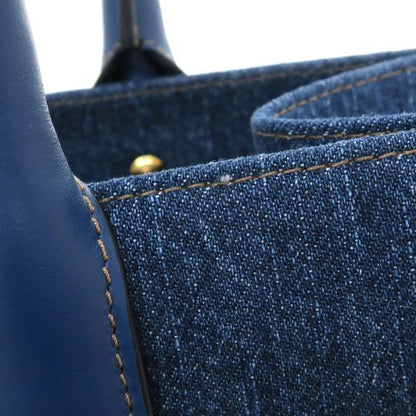 Versace la Medusa Small Tote Bag Denim — view 4