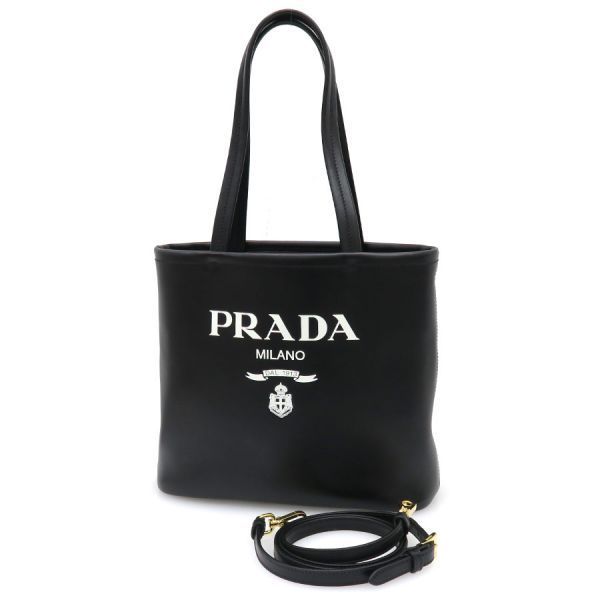 Prada Logo Leather 2-Way Messenger Bag