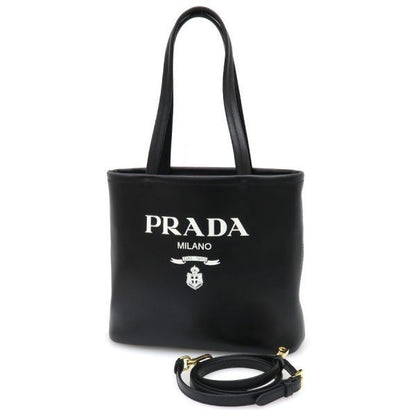 Prada Logo Leather 2-Way Messenger Bag