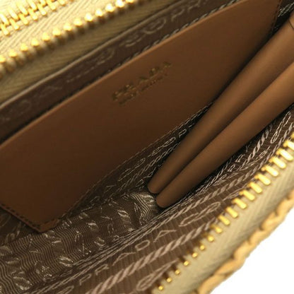 Prada Raffia Triangle Pouch — view 3