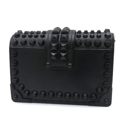 Prada Studded Cahier Chain Messenger Bag — view 2