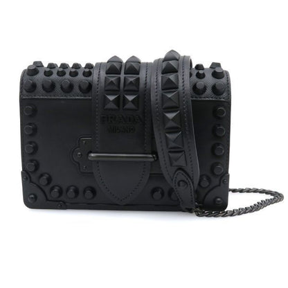 Prada Studded Cahier Chain Messenger Bag