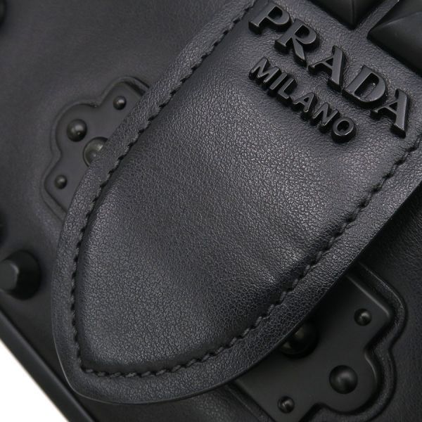Prada Studded Cahier Chain Messenger Bag — view 5