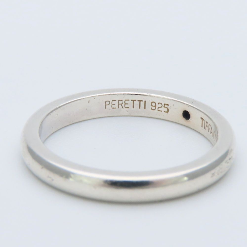Tiffany & Co Ring Stacking Band 925 Sterling Silver Sapphire Elsa Peretti — view 5