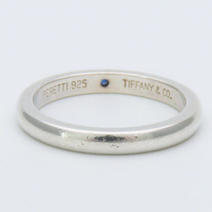 Tiffany & Co Ring Stacking Band 925 Sterling Silver Sapphire Elsa Peretti — view 4