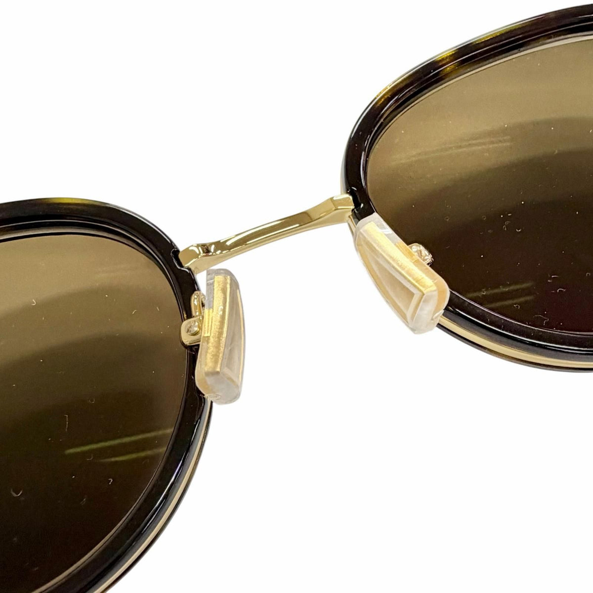 Bottega Veneta BV Forte Sunglasses Clear Brown Marble Gold 49 Eyewear — view 8