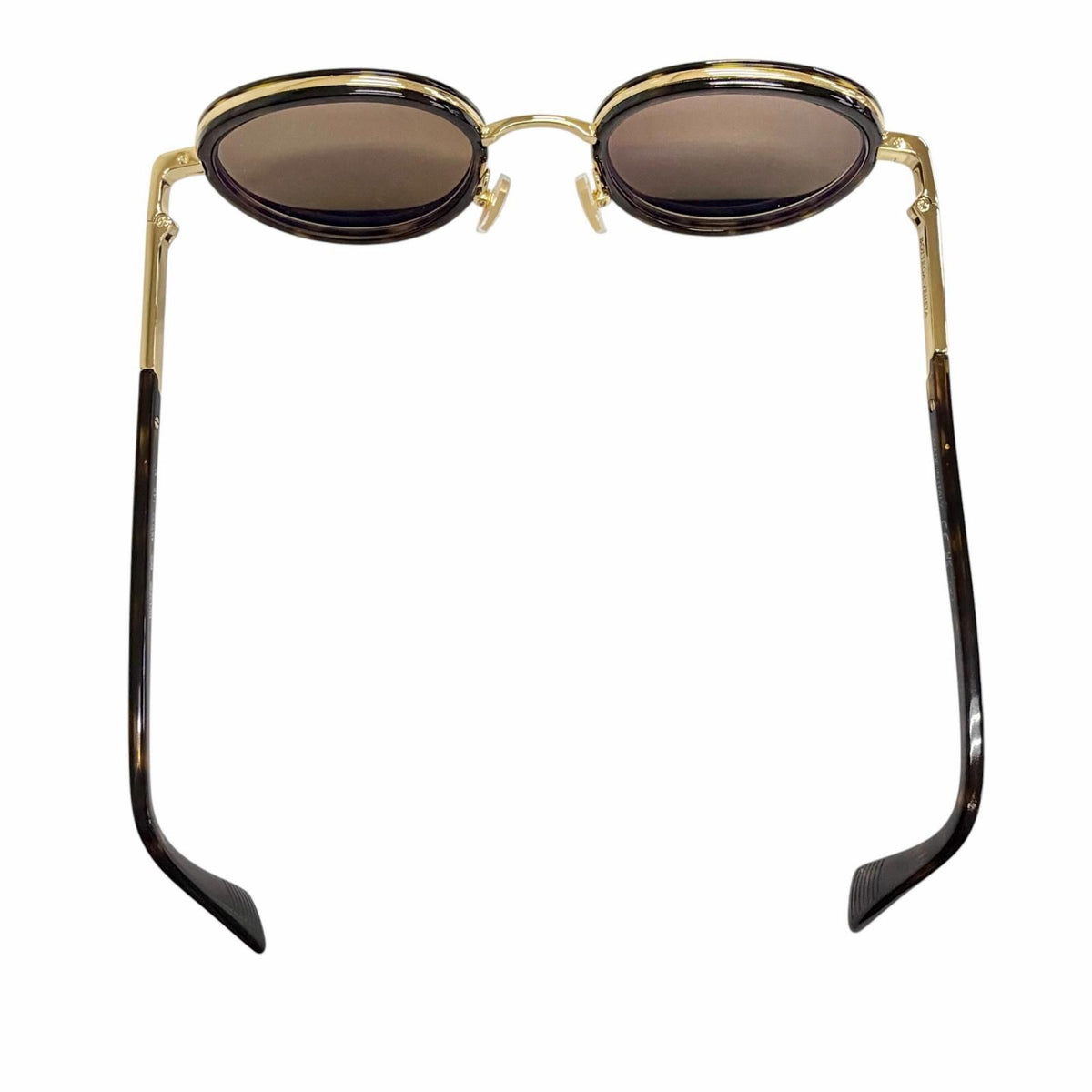 Bottega Veneta BV Forte Sunglasses Clear Brown Marble Gold 49 Eyewear — view 6
