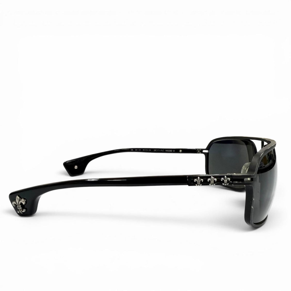 Chrome Hearts Morning Wood II 925 BS Flare Two Bridge Sunglasses Black Silver — view 5