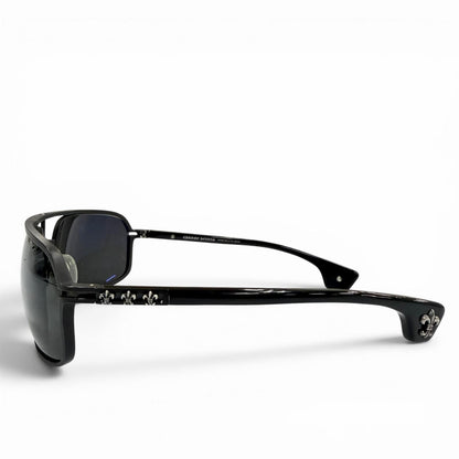 Chrome Hearts Morning Wood II 925 BS Flare Two Bridge Sunglasses Black Silver — view 4