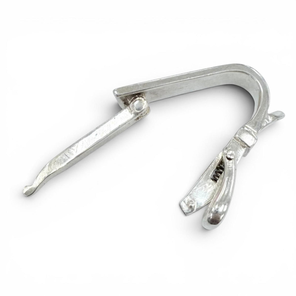 Hermes Vintage Ceinture Belt Motif Scarf Ring Silver — view 4