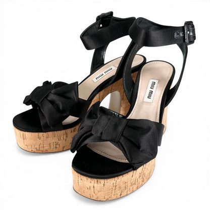 Miu Miu Ribbon Sandals