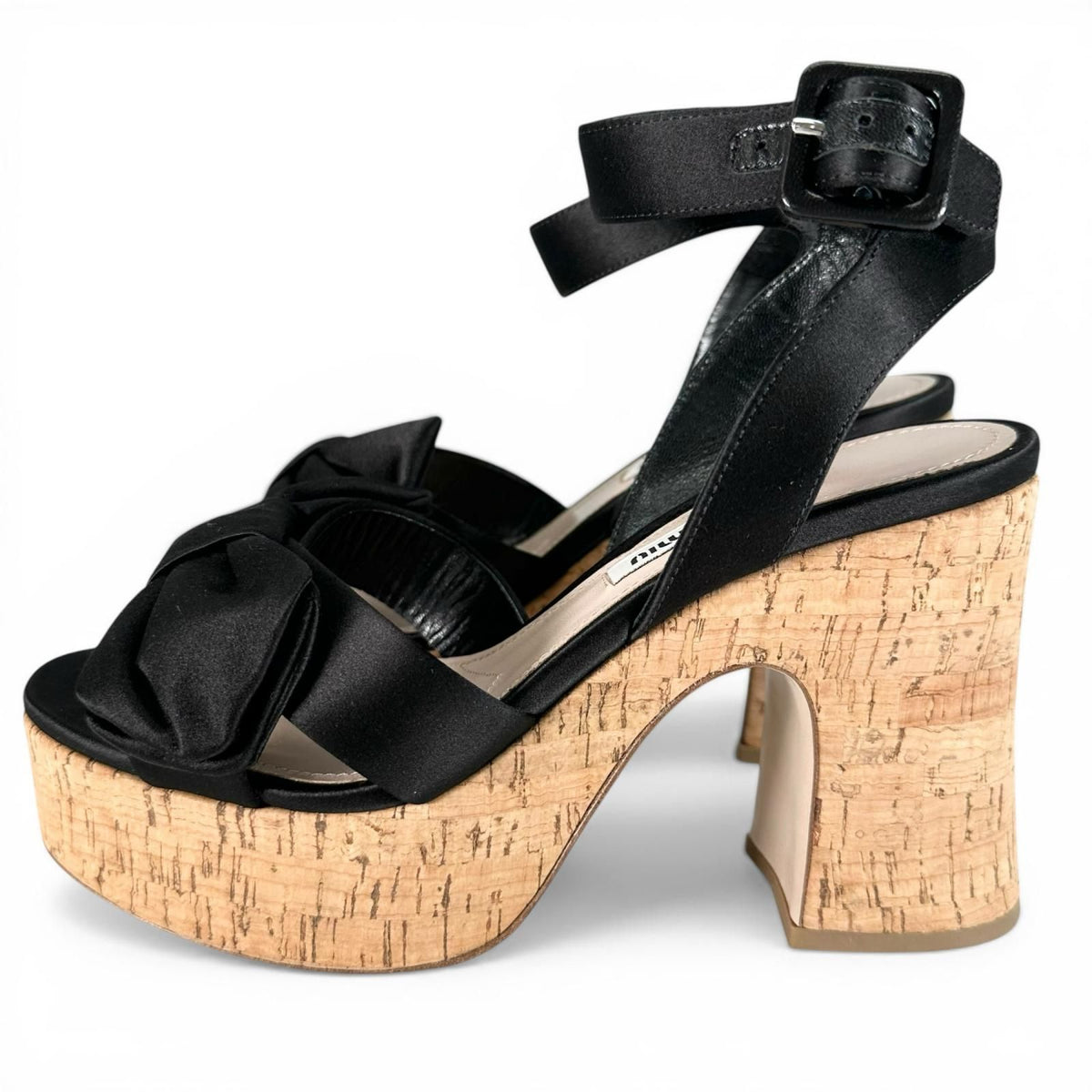 Miu Miu Ribbon Sandals — view 4