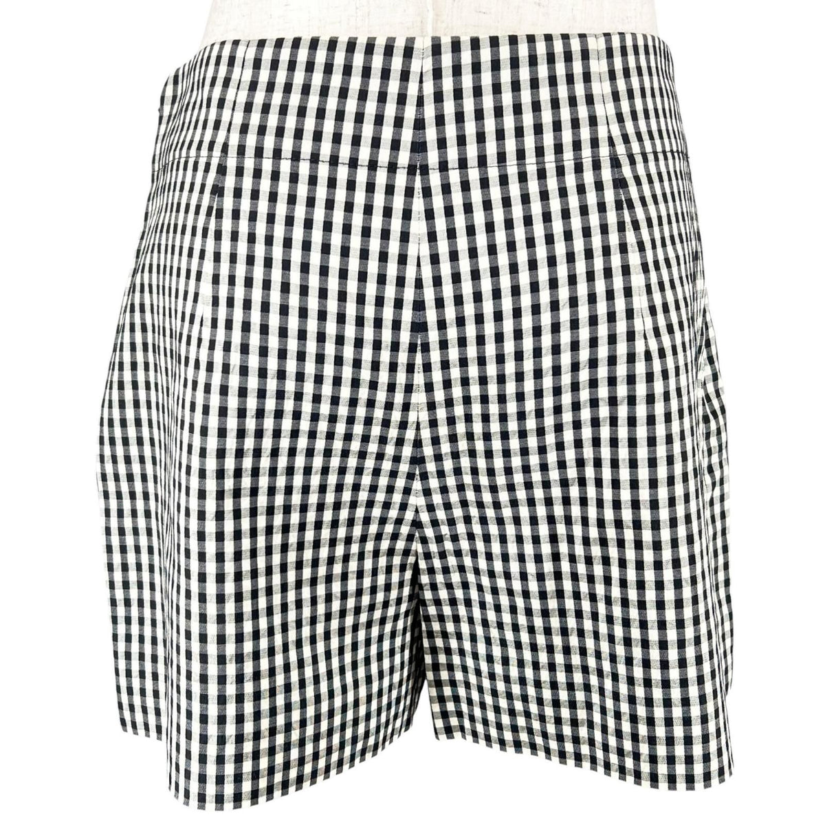 Dior Silk Cotton Gingham Check Shorts 38 — view 3