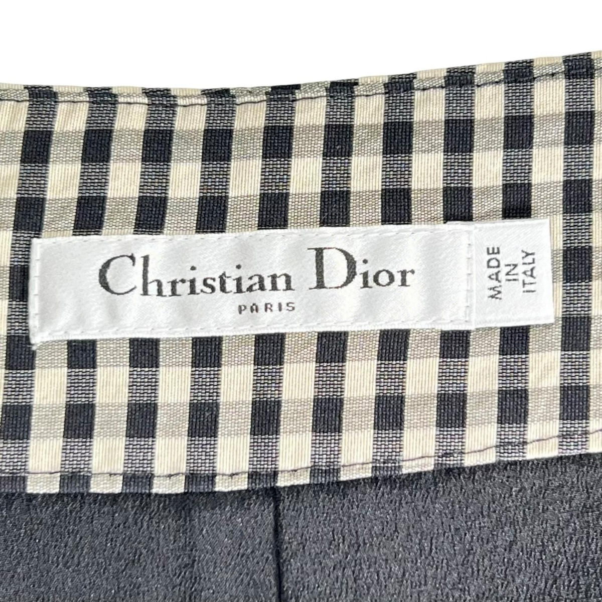 Dior Silk Cotton Gingham Check Shorts 38 — view 5