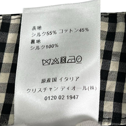 Dior Silk Cotton Gingham Check Shorts 38 — view 7
