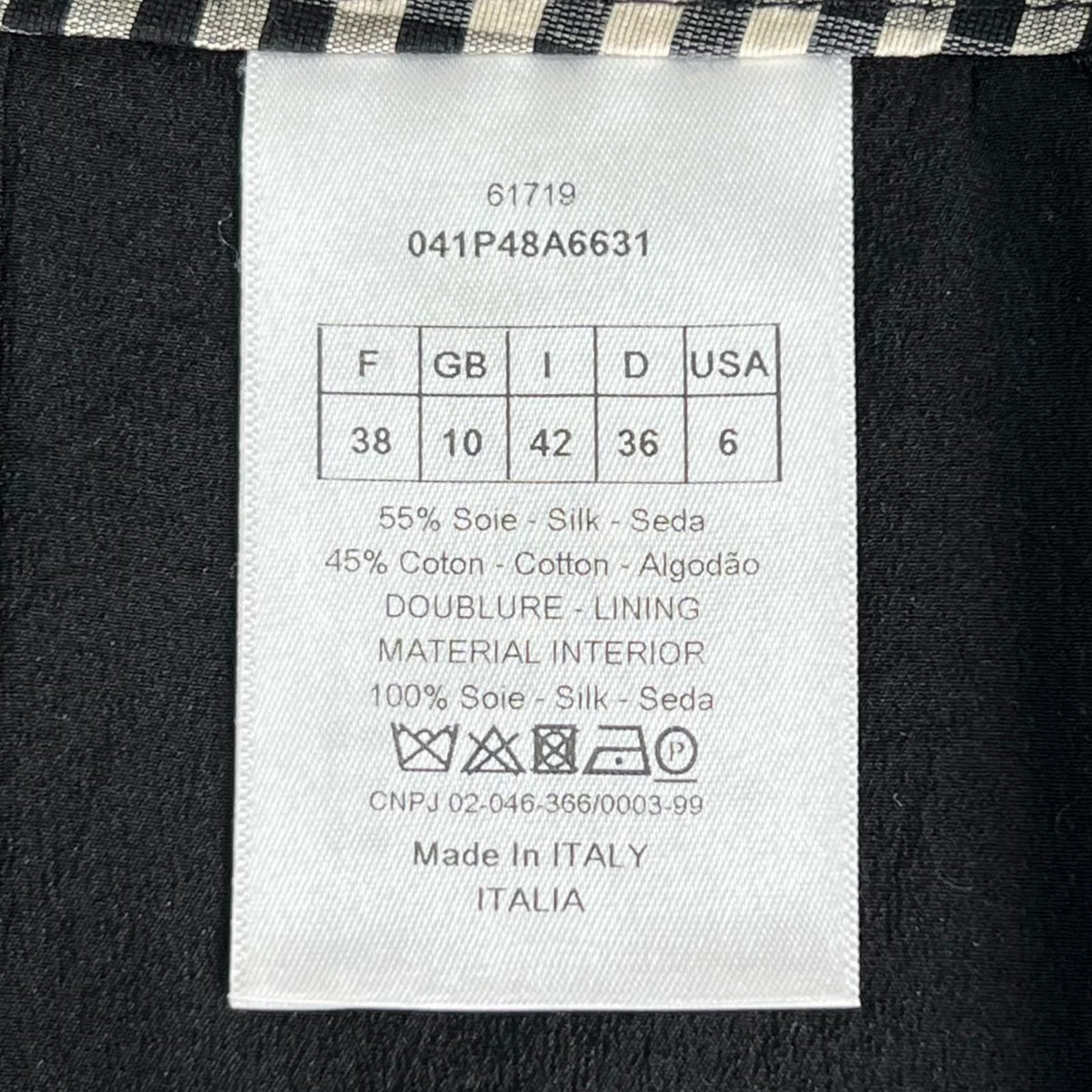 Dior Silk Cotton Gingham Check Shorts 38 — view 6