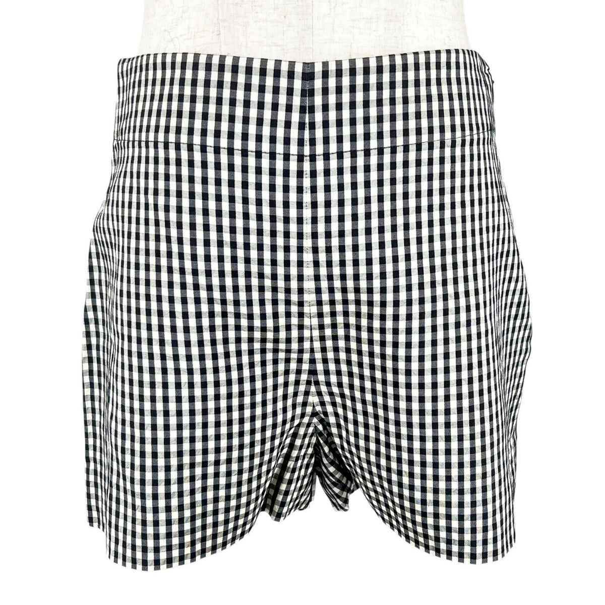 Dior Silk Cotton Gingham Check Shorts 38