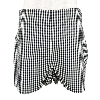 Dior Silk Cotton Gingham Check Shorts 38