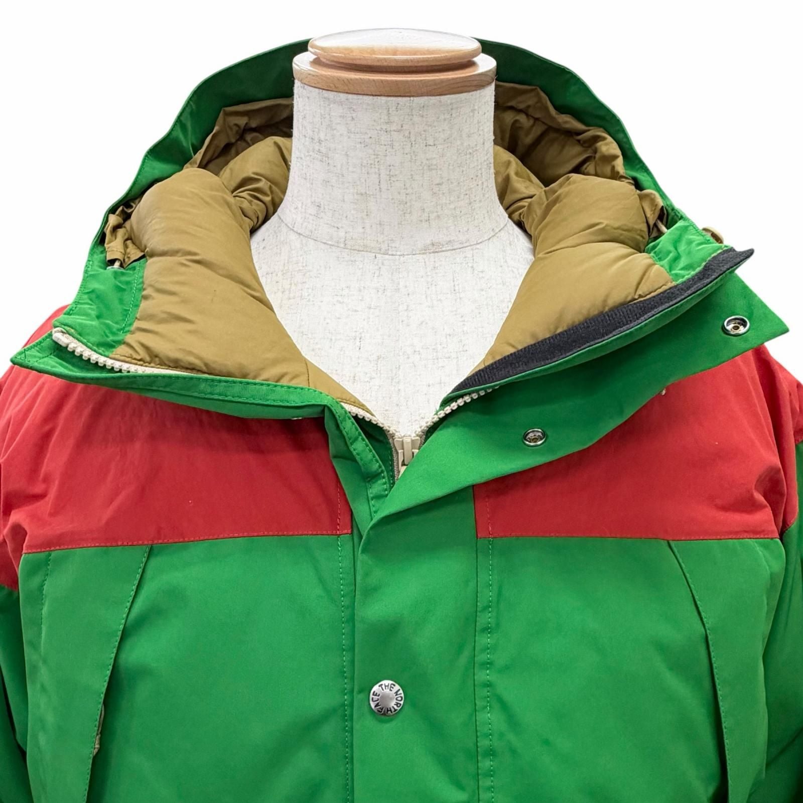 Gucci the North Face Mountain Guide Down Jacket Logo Embroidery with Hood Green — view 4