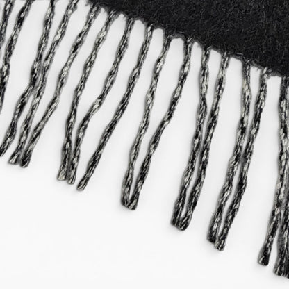 Louis Vuitton Scarf Reykjavik 100% Cashmere Echarpe Monogram Fringe Black — view 5