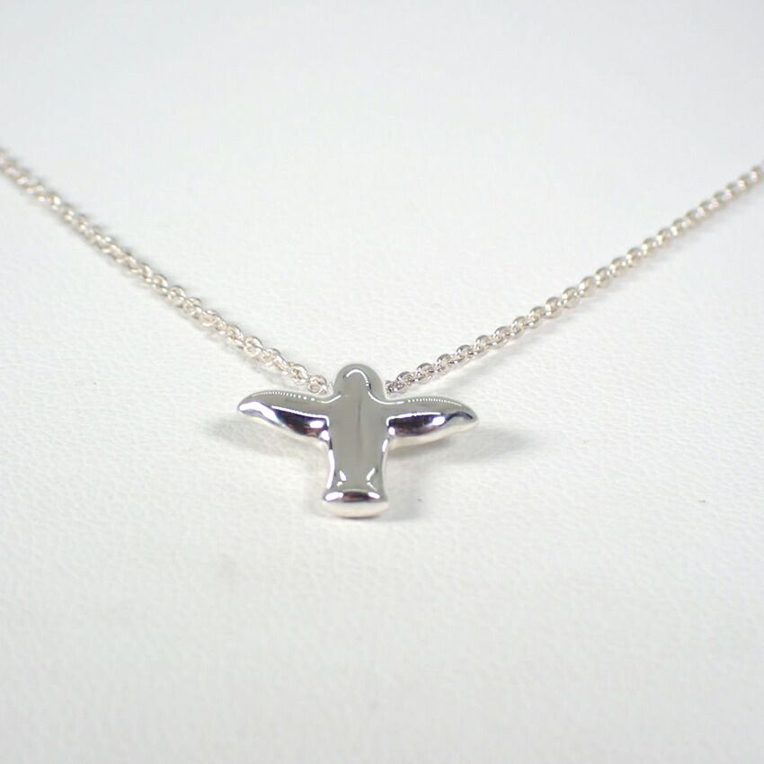 Tiffany & Co 925 Peretti Bird Cross NC Necklace — view 4