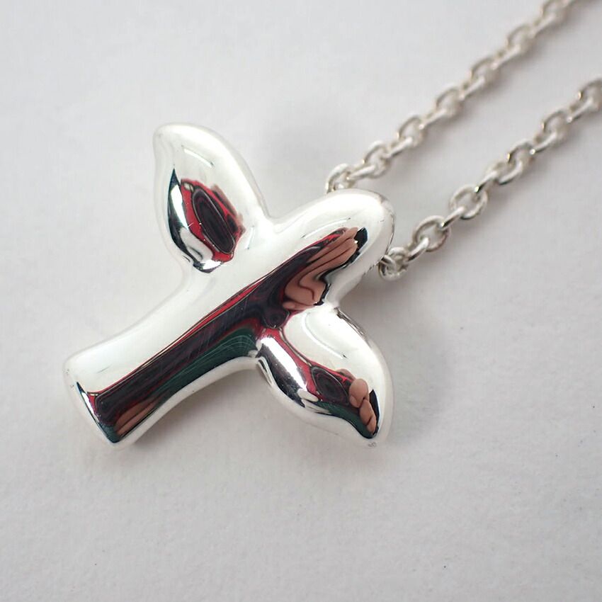 Tiffany & Co 925 Peretti Bird Cross NC Necklace — view 6