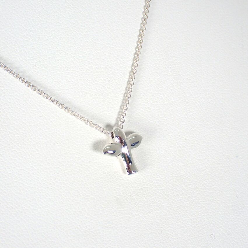 Tiffany & Co 925 Peretti Bird Cross NC Necklace — view 3