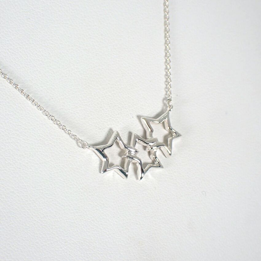 Tiffany & Co 925 Triple Star Necklace — view 3