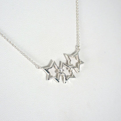 Tiffany & Co 925 Triple Star Necklace — view 3
