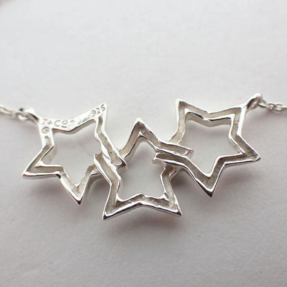 Tiffany & Co 925 Triple Star Necklace — view 8