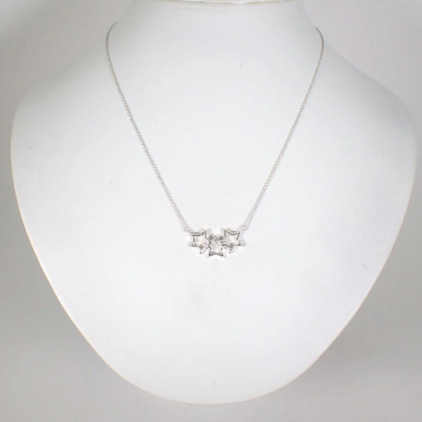 Tiffany & Co 925 Triple Star Necklace — view 2