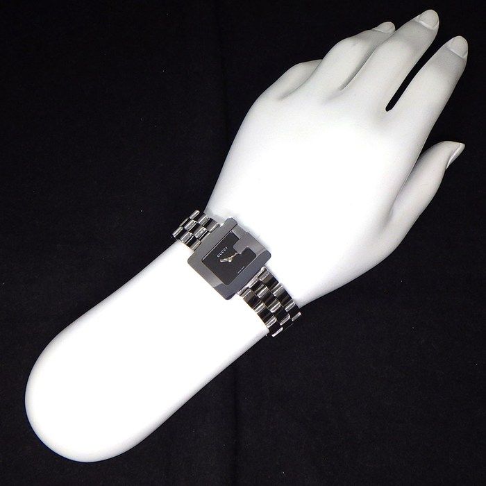 Gucci Watch Square Black Dial SS Quartz Analog — view 7