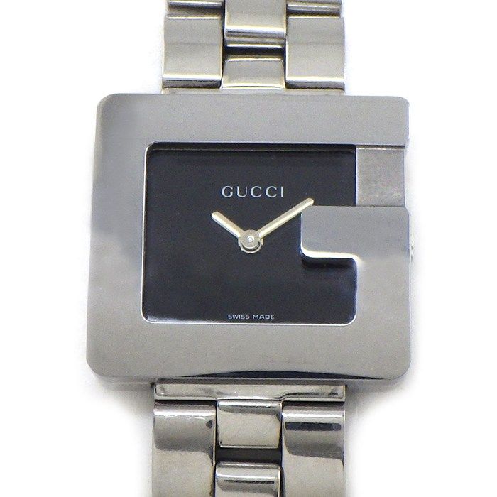 Gucci Watch Square Black Dial SS Quartz Analog