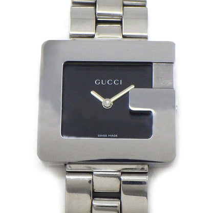 Gucci Watch Square Black Dial SS Quartz Analog
