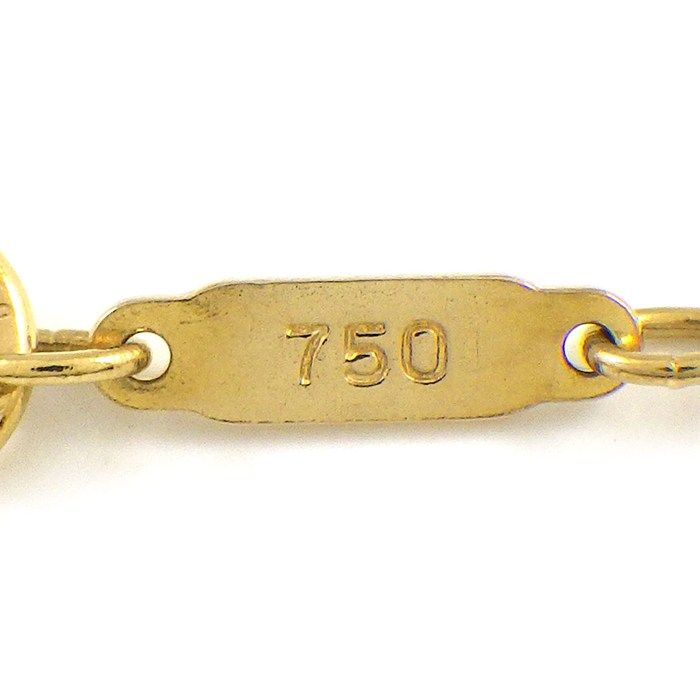 Tiffany & Co Necklace Shell Motif 1 Point Diamond 18K Yellow Gold — view 5